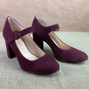 Michael Kors Women’s Heels Suede Leather Mary Jane Strap Shoes Size 6.5 ELLAA - Picture 1 of 13