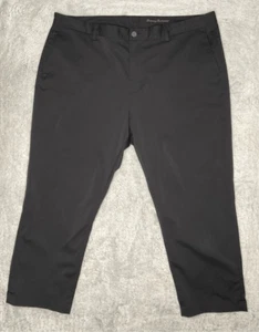 Nuevo Tommy Bahama Boracay Pantalones Hombres 42x30 Negro Chinos Poli Spandex (Real 44x27) - Imagen 1 de 10