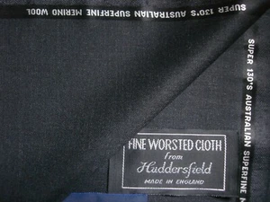 TELA DE TRAJE DE ESTAMBRE 100% SUPER 130’s LANA EN Gris Antracita/Carbón” 4,6 m - Imagen 1 de 12