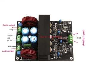 IRS2092 Stereo Class D Power Amplifier Board 600W+600W (+/-50V- +/-70V) - Picture 1 of 3