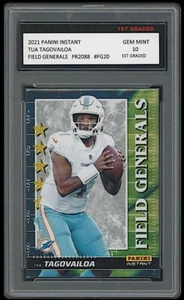 TUA TAGOVAILOA 2021 PANINI INSTANT FIELD GENERALS 1ST GRADED 10 CARD MIAMI #FG20 - Bild 1 von 1