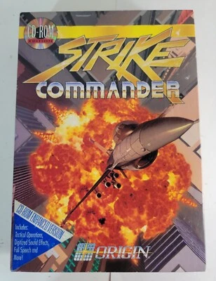 Strike Commander Super RARE CD-ROM Edition PC 1993 ORIGIN COMPLETE & PT GUIDE - Image 1 of 4