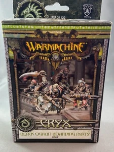WARMACHINE HORDES CRYX 5x Black Ogrun Boarding Party PRIVATEER PRESS NEW - Picture 1 of 2