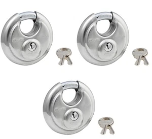 Master Lock 40KAD-0501 2-3/4" Keyed Alike Shielded Padlock - Pack of 3 - Picture 1 of 2