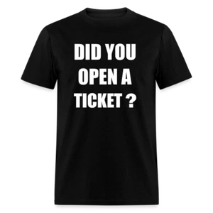IT Helpdesk Ticket Computer Support Technician Unisex Classic T-Shirt - Picture 1 of 9