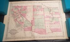 1867 Johnson's California, with Utah, Nevada, Colorado, New Mexico and Arizona