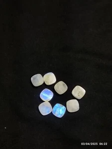 Cushion Cut Rainbow Moonstone Checkerboard 10x10mm - Picture 1 of 5