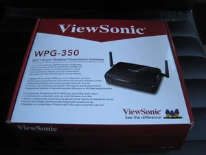 VIEWSONIC WPG-350 Wireless Presentation Gateway With Remote And Adapter, NEW - Picture 1 of 9