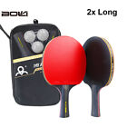 BOLI A11 Professional 6 Star Table Tennis Racket Ping Pong Paddle Bat Set