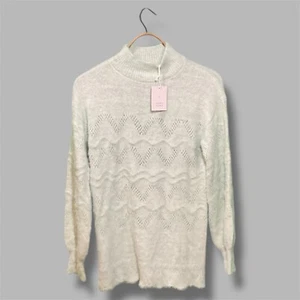 Lauren Conrad XS Eyelash Tunic Sweater Lite Green Very Cozy fluffy NWT - Picture 1 of 4