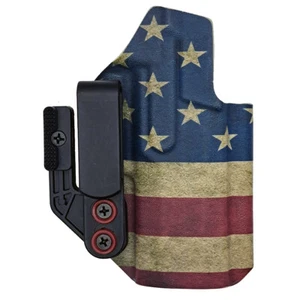 IWB TUCKABLE HOLSTER | RUSTIC AMERICAN FLAG BY GHC HOLSTERS