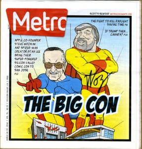 Steve Wozniak SIGNED AUTOGRAPHED Metro Magazine SVCC Computer Creator Stan Lee Steve Wozniak SIGNED AUTOGRAPHED Metro Magazine SVCC Computer Creator Stan Lee