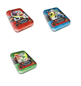Blue Ocean Lego® Ninjago Series 5 Tin Box niebieski + Tin Box czerwony + Tin Box zielony    - Zdjęcie 1 z 4