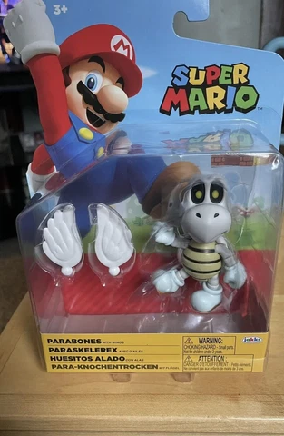 Super Mario World ⭐ Parabones w Wings ⭐ JAKKS Pacific 4”  World of Nintendo ~NEW Cover