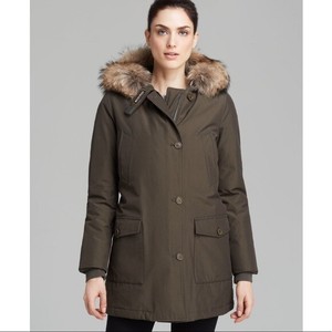 Woolrich Parkas Green Coats, Jackets 