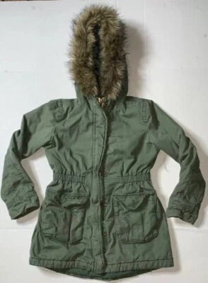 Usado - Chaqueta con Capucha Gap Kids Cremallera Completa Frontal Niñas (Talla L) Foto 1 de 4