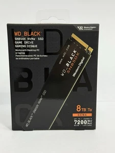WD_BLACK 8TB SN850X NVMe Interne Gaming Solid State Drive SSD BRANDNEU VERSIEGELT - Bild 1 von 3