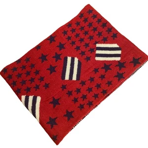 Bufanda Simonetta Stars & Stripes Patriotic Infinity roja azul americana - Imagen 1 de 5
