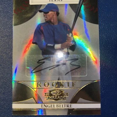 Engel Beltre 2008 Donruss Threads Rookie Auto Autograph #D /465 Texas Rangers - Image 1 of 4