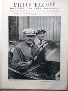 L'Illustrazione Italiana del 23 Luglio 1922 Palio Siena Fiat Nazzaro Strasburgo - Picture 1 of 1