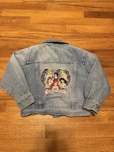 Vintage 90s Disney Princesses Denim Jeansjacke, Kids Size Small, Aladin - Bild 1 von 11