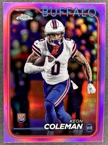 Keon Coleman (RC) 2024 Topps Chrome PINK REFRACTOR #209 - Buffalo Bills - Bild 1 von 2