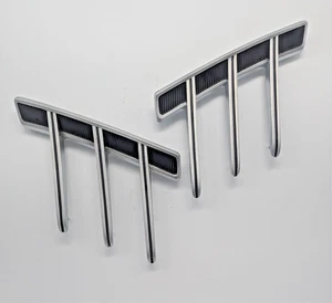 1966 Scott Drake Mustang Convertible LH+RH Quarter Panel Outside Trim Ornament - Picture 1 of 5
