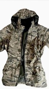 Military Gore Tex Parka Jacket Camo Mens Medium Long All Purpose Coat USAF  - Picture 1 of 11