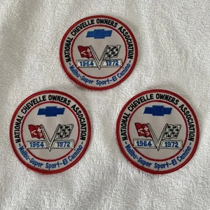 3er SET - CHEVROLET CHEVELLE PATCH - VINTAGE ORIGINAL - NOS RARE PATCHES - Bild 1 von 3
