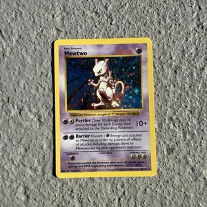 Mewtwo Shadowless Holo Foil BaseSet #10/102 WOTC 1998 Pokémon Karte LP - Bild 1 von 11