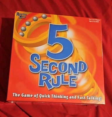 University Games 5 Second Rule Board Game BOX-04475 New Sealed 2010 Party Games - Image 1 of 4