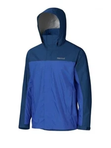 NWT Marmot Men's PreCip Eco Jacket - Dark Azure/Arctic Navy - Small - Picture 1 of 8