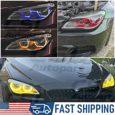 Желтые светодиодные платы дневного света Angel Eye для BMW F06 F12 F13 LCI M6 640i 650i 2014-2018 - Изображение 1 из 3