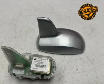 Mercedes Clase S 2014-2020 sedán W222 - techo aleta de tiburón antena de radio plateada OEM Foto 1 de 4