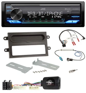 JVC Bluetooth DAB USB Lenkrad Autoradio für Renault Twingo ab 2015 grau - Bild 1 von 11