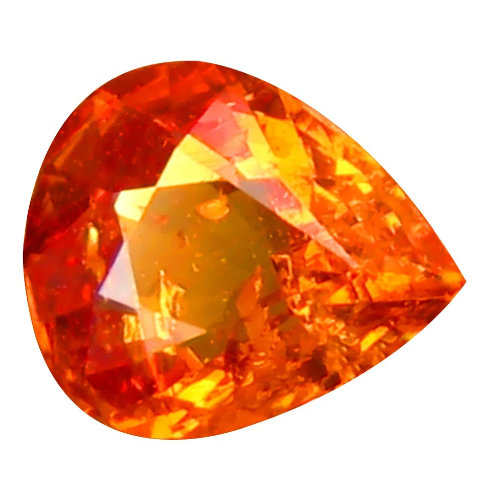 0.80 ct Charming Pear Cut (5 x 5 mm) Namibia Fanta Orange Spessartine Gemstone - Image 1 of 1