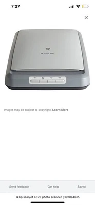 HP Scanjet 4370 Flatbed Photo Scanner USB 3600 DPI High-Resolution Fast Scanning - Image 1 of 2