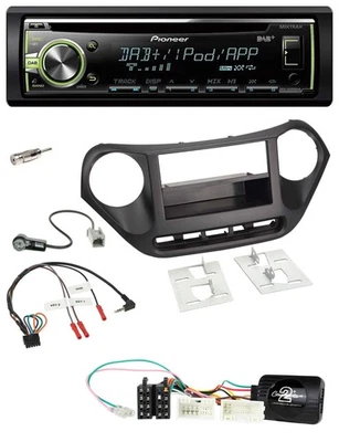 Pioneer DAB USB MP3 Lenkrad CD Autoradio für Hyundai i10 ab 2014 schwarz - Bild 1 von 4