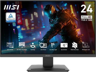 MSI PRO MP243L E14 Gaming Monitor 24" IPS 1920 x 1080 (FHD), 144Hz, - Image 1 of 4