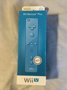 Official Nintendo Blue Wii Remote Plus in box - Picture 1 of 5