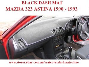 DASH MAT, BLACK DASHMAT, DASHBOARD COVER FIT  MAZDA 323 ASTINA 1991-1993 BLACK