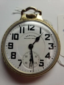 Reloj Bolsillo Hamilton 992B RR 21J 16S 10K Estuche G.F. Mod5 1951 - Imagen 1 de 7