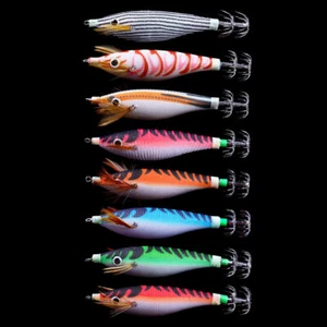 8 PIEZAS Señuelo Luminoso Camarón Pulpo Calamar Plantilla Aparejos de Pesca Gancho Cebo 10 cm/9,6 g - Imagen 1 de 12