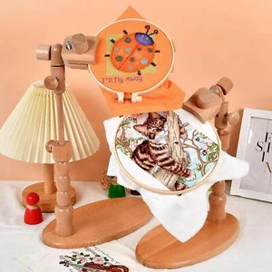 Embroidery Hoop Stand Easy to Use Lap Stand Hands Free Tools - Picture 1 of 7