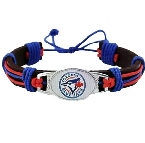 TORONTO BLUE JAYS MLB TEAM BOHEMIAN STYLE BRACELET WITH BONUS SILVER STORAGE BAG - Picture 1 of 2