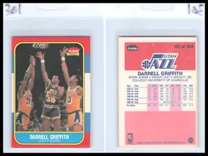 1986 Fleer Basketball #42 Darrell Griffith Utah Jazz - EX 301 - Bild 1 von 1