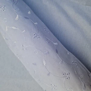 Vestido de tela de 3 orificios bordado inglés artesanal tela de polialgodón bordado blanco - Imagen 1 de 3