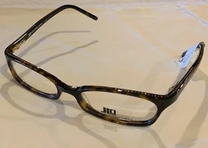 New JENNIFER LOPEZ JLO JL208 Brown Plastic Eyeglasses Frame w/ Embellishments - Picture 1 of 6