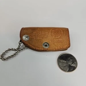 Waverly IOWA Cheverolet Buick Leather Keychain Key Fob - Picture 1 of 2