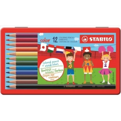 STABILO Colour Pencils in a Metal Tin - Image 1 of 2
